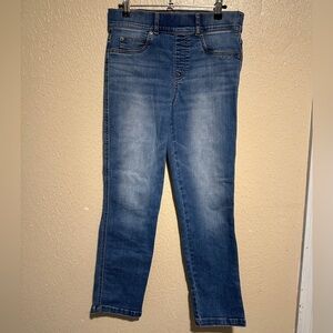 Spanx‎ Ankle Skinny Jeans Size Medium Pull On Stretchy High Waist 6-8